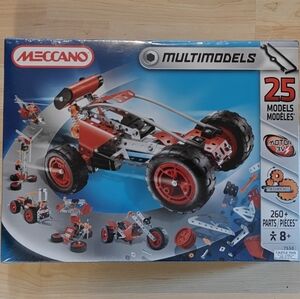 Meccano Multimodel Model 7550 260+ Pieces 3V motor. NIB.